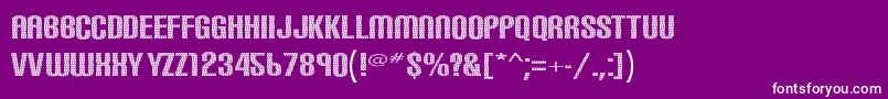 Carbonphyber Font – White Fonts on Purple Background