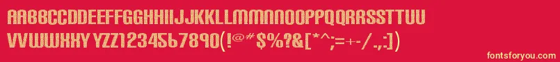 More about Carbonphyber Font Carbonphyber Font – Yellow Fonts on Red Background