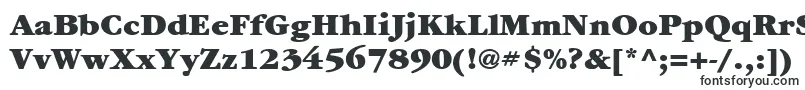 Czcionka ItcGaramondLtUltra – pogrubione fonty