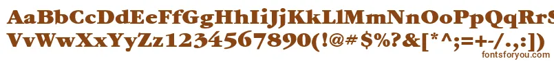 Шрифт ItcGaramondLtUltra – коричневые шрифты