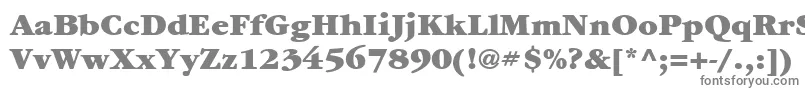 Шрифт ItcGaramondLtUltra – серые шрифты
