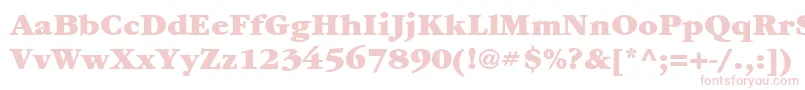 ItcGaramondLtUltra Font – Pink Fonts on White Background