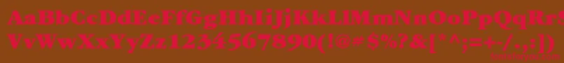 ItcGaramondLtUltra Font – Red Fonts on Brown Background