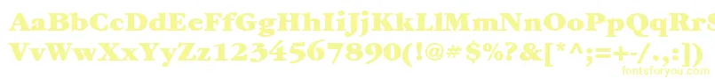 ItcGaramondLtUltra-Schriftart – Gelbe Schriften