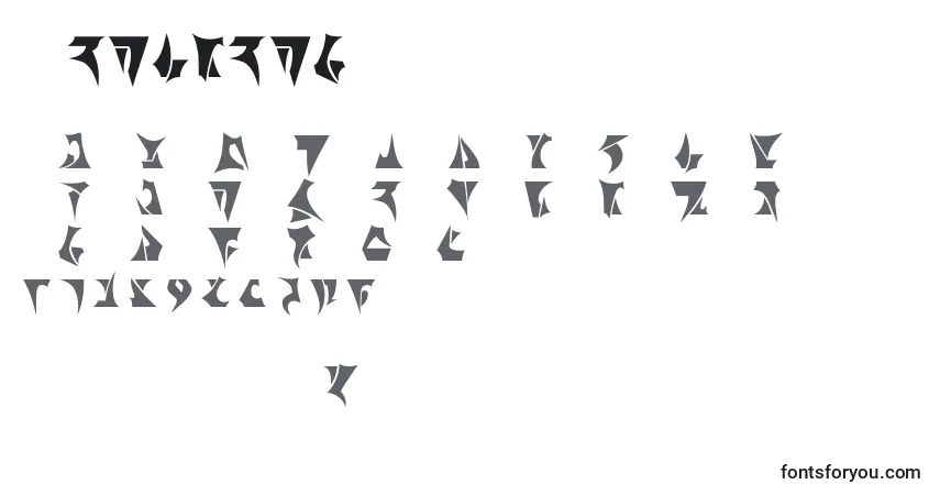 Шрифт Romiromu – алфавит, цифры, специальные символы