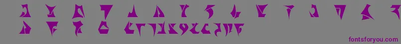Romiromu Font – Purple Fonts on Gray Background
