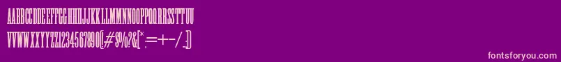 HffHighTension Font – Pink Fonts on Purple Background