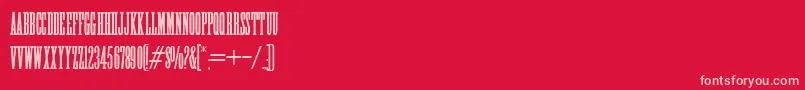HffHighTension Font – Pink Fonts on Red Background