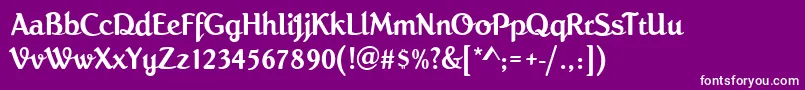 En savoir plus sur la police RochefortRegular Police RochefortRegular – polices blanches sur fond violet