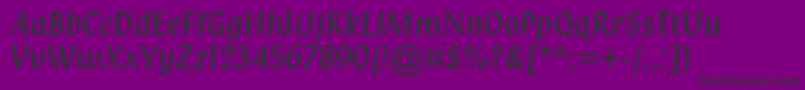 Klangmtstd Font – Black Fonts on Purple Background