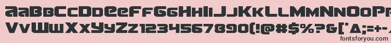 Terran Font – Black Fonts on Pink Background