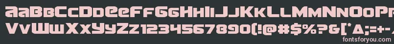 Terran Font – Pink Fonts on Black Background