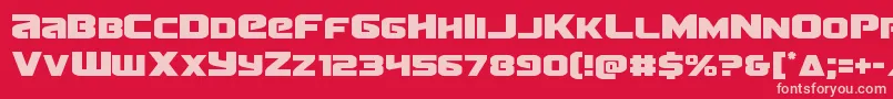 Terran Font – Pink Fonts on Red Background