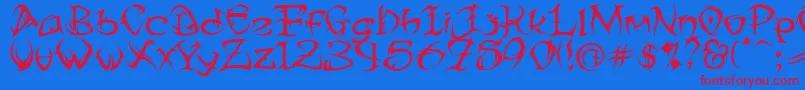 Подробнее о шрифте TribalTwo Шрифт TribalTwo – красные шрифты на синем фоне