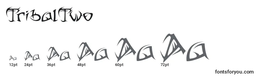 Размеры шрифта TribalTwo