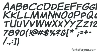  CantedcomicBold font