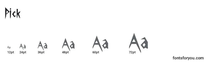 Pick Font Sizes