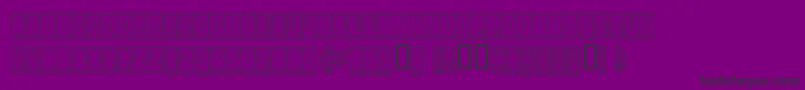 Czcionka Secure16a – czarne czcionki na fioletowym tle