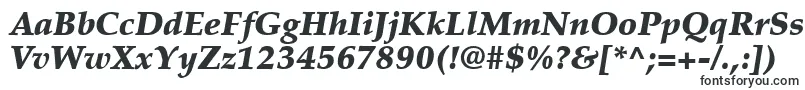 PalatinoLtBlackItalic-Schriftart – Schriftarten, die mit P beginnen