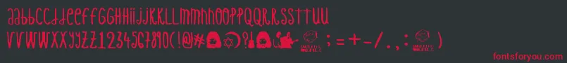CamaronDeLaIsla Font – Red Fonts on Black Background