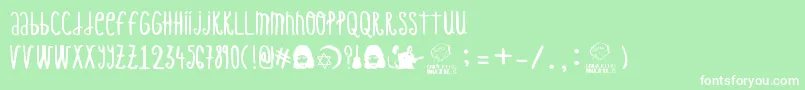 CamaronDeLaIsla Font – White Fonts on Green Background