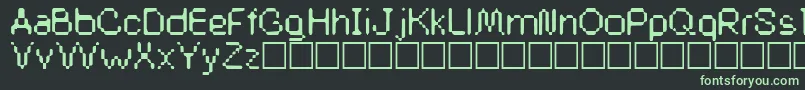 Buddysystem Font – Green Fonts on Black Background