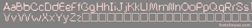 Buddysystem Font – Pink Fonts on Gray Background