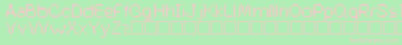 Buddysystem Font – Pink Fonts on Green Background