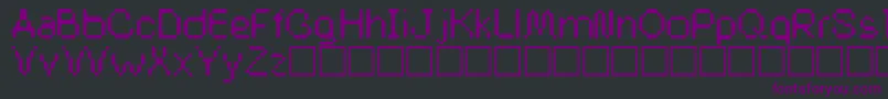 Buddysystem Font – Purple Fonts on Black Background