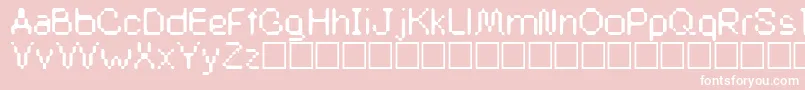 Buddysystem Font – White Fonts on Pink Background