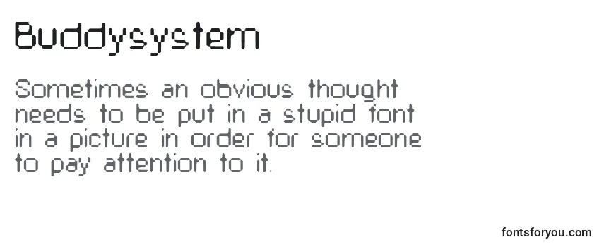 Review of the Buddysystem Font