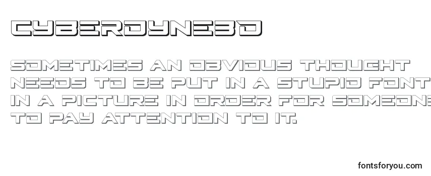 Шрифт Cyberdyne3D