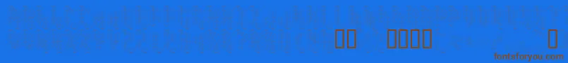 Koneisto Font – Brown Fonts on Blue Background