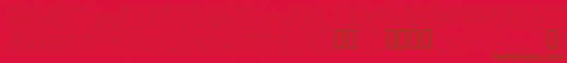 Koneisto Font – Brown Fonts on Red Background