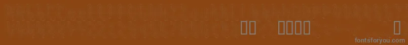 Шрифт Koneisto – серые шрифты на коричневом фоне