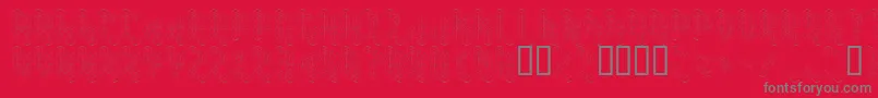 Koneisto Font – Gray Fonts on Red Background