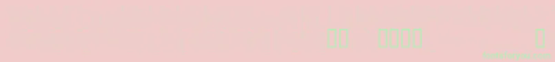 Koneisto Font – Green Fonts on Pink Background