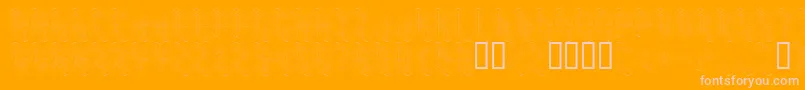 Koneisto Font – Pink Fonts on Orange Background