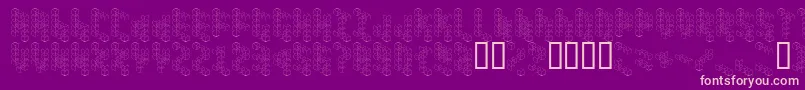 Koneisto Font – Pink Fonts on Purple Background