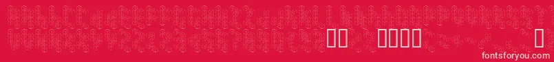 Шрифт Koneisto – розовые шрифты на красном фоне