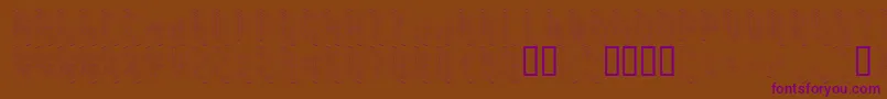 Koneisto Font – Purple Fonts on Brown Background