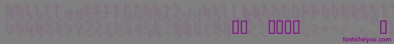 Koneisto Font – Purple Fonts on Gray Background