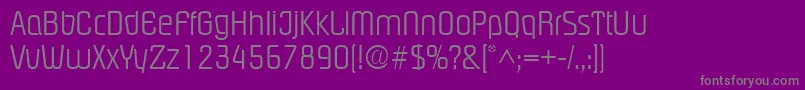 Weitere Informationen zur PloverlightRegular-Schriftart PloverlightRegular-Schriftart – Graue Schriften auf violettem Hintergrund
