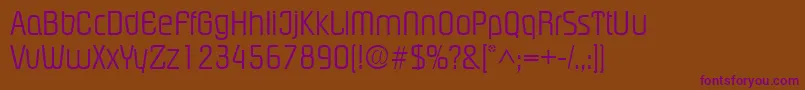 Шрифт PloverlightRegular – фиолетовые шрифты на коричневом фоне