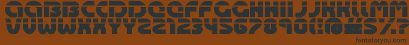 Oasis ffy Font – Black Fonts on Brown Background