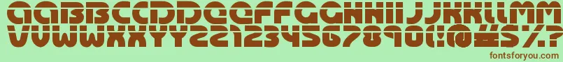 Oasis ffy Font – Brown Fonts on Green Background