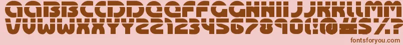 Oasis ffy Font – Brown Fonts on Pink Background