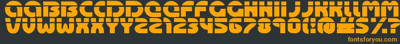 Oasis ffy Font – Orange Fonts on Black Background