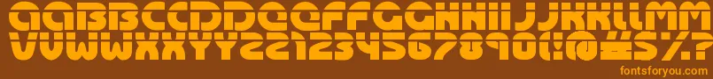 Oasis ffy Font – Orange Fonts on Brown Background