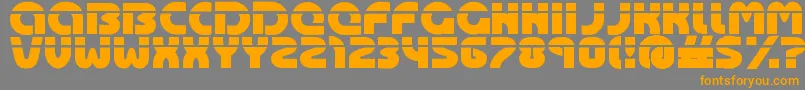 Oasis ffy Font – Orange Fonts on Gray Background